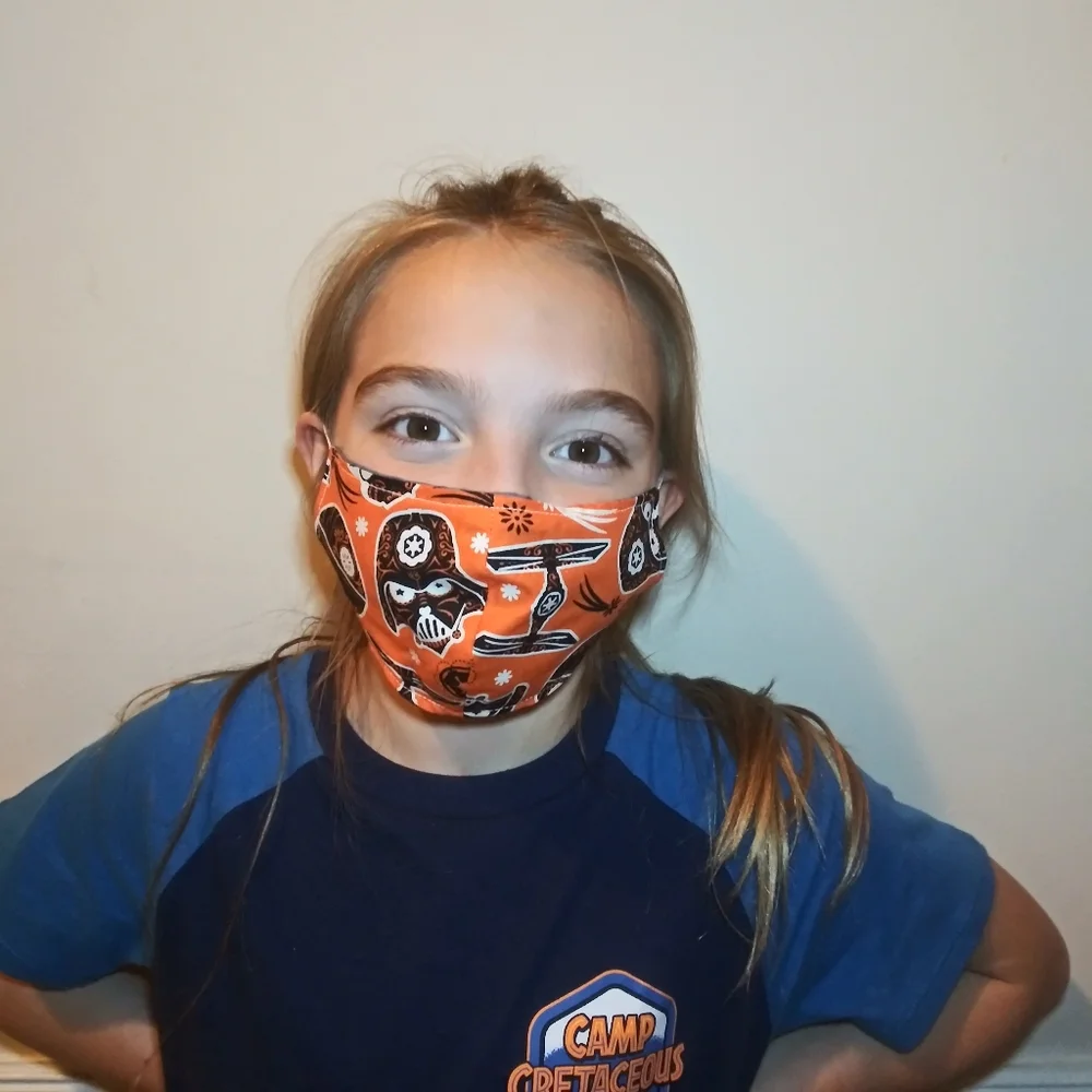 3/$18 Handmade Star Wars Kid's Halloween/October Sugar Skull Face Mask